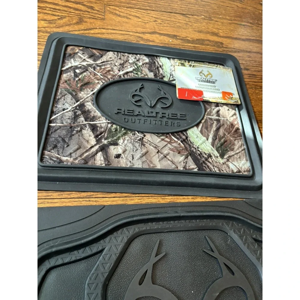 Realtree Camo Rear Floor Mat, Auto Car Truck Lot Of 6 Utility Mats
